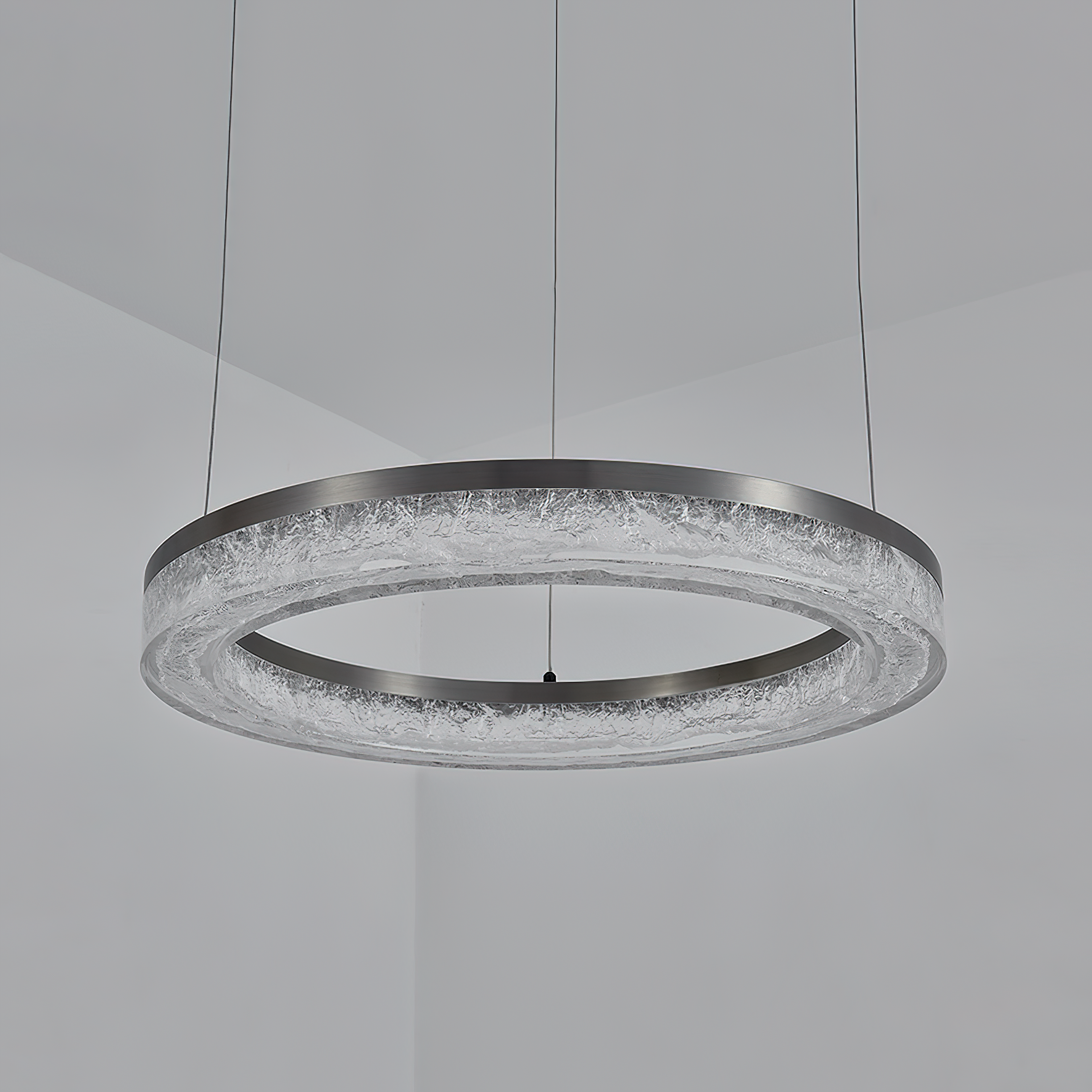 Idyll Modern Minimalist Round LED Resin Chandelier - Letslighting