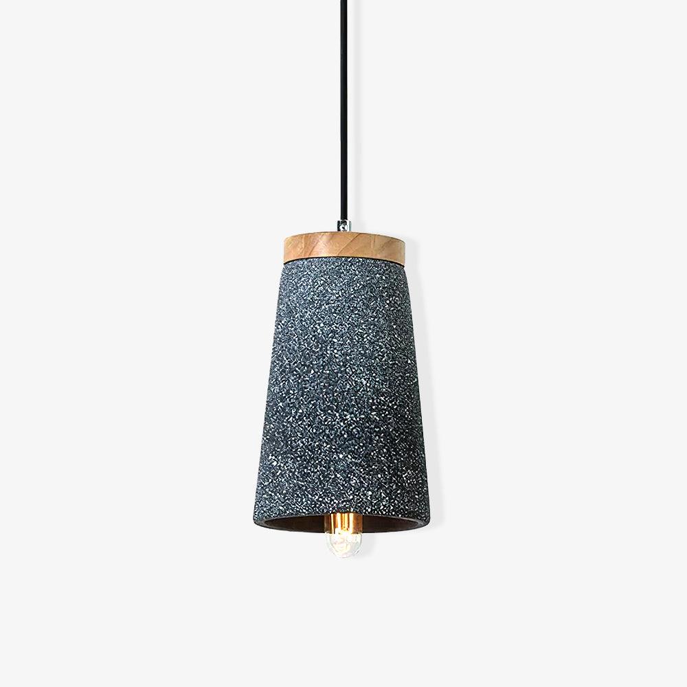 Althere Wood Cement Pendant Light - Letslighting