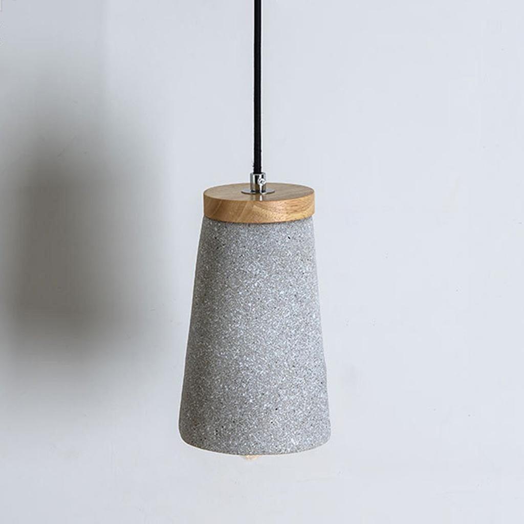Althere Wood Cement Pendant Light - Letslighting