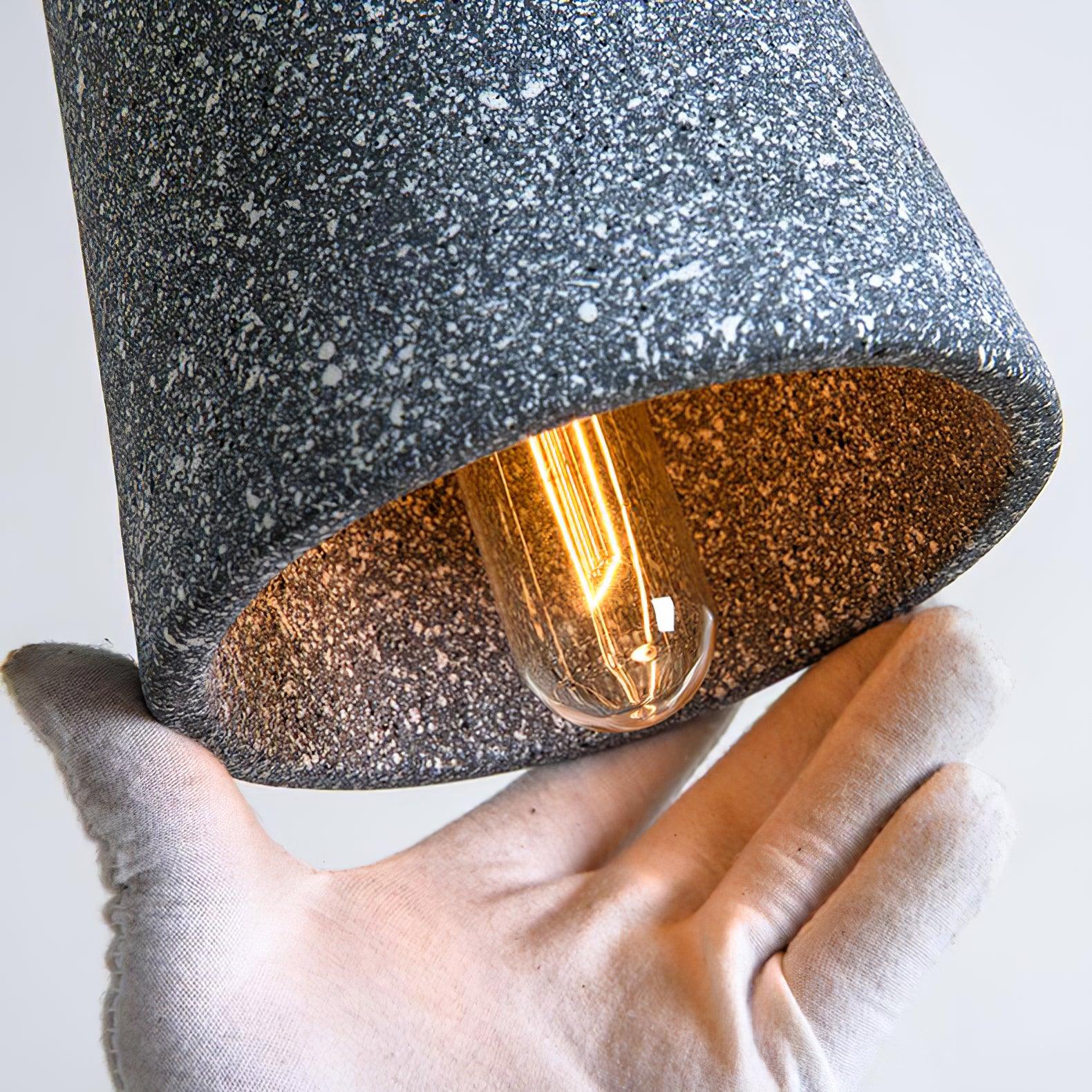Althere Wood Cement Pendant Light - Letslighting
