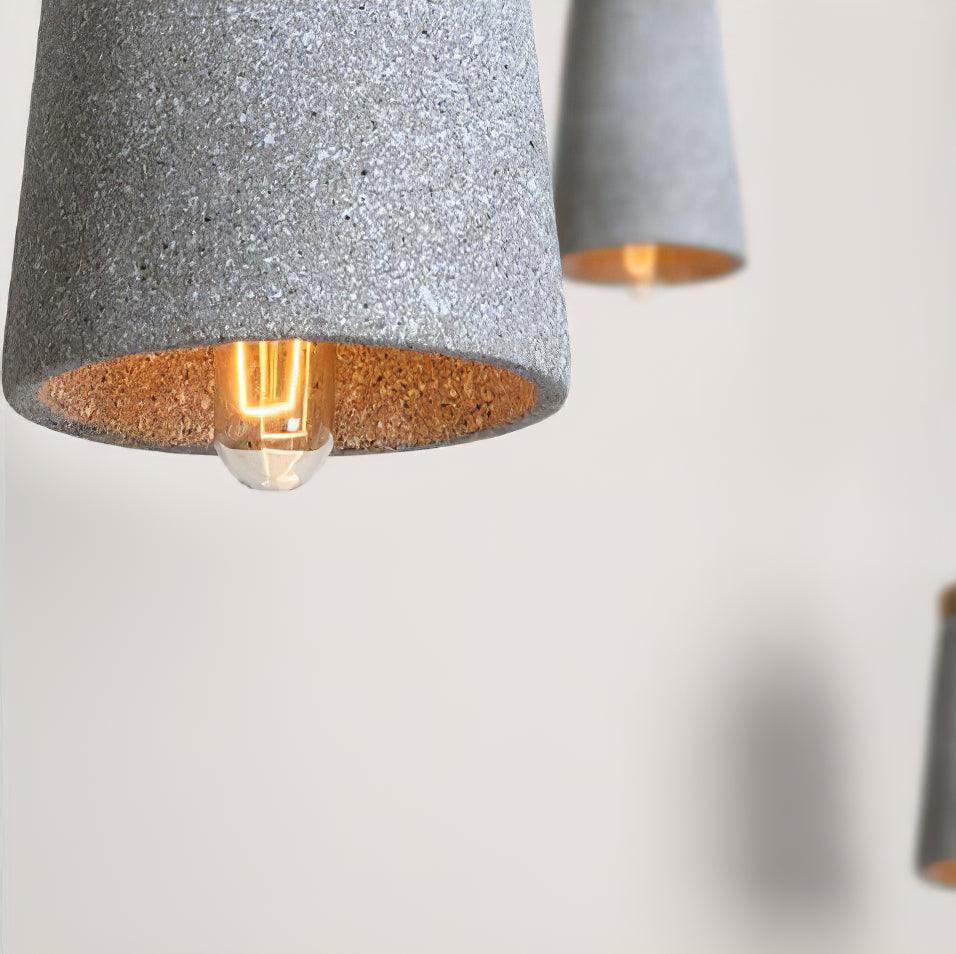 Althere Wood Cement Pendant Light - Letslighting