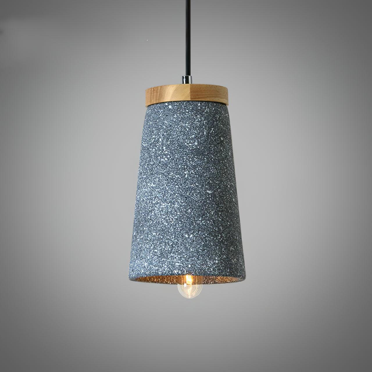 Althere Wood Cement Pendant Light - Letslighting