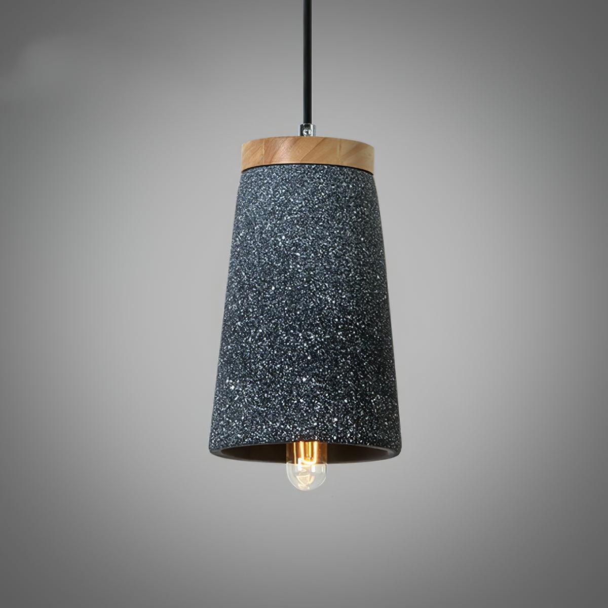 Althere Wood Cement Pendant Light - Letslighting