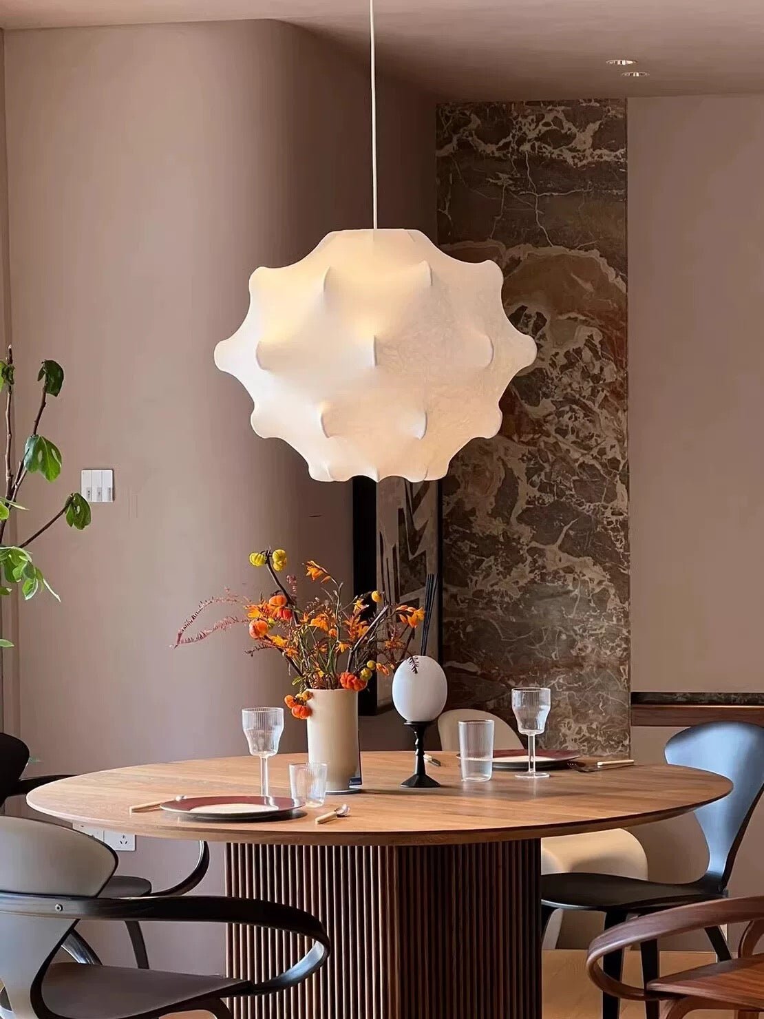 Lumina Contemporary Silk Pendant Lamp - Letslighting