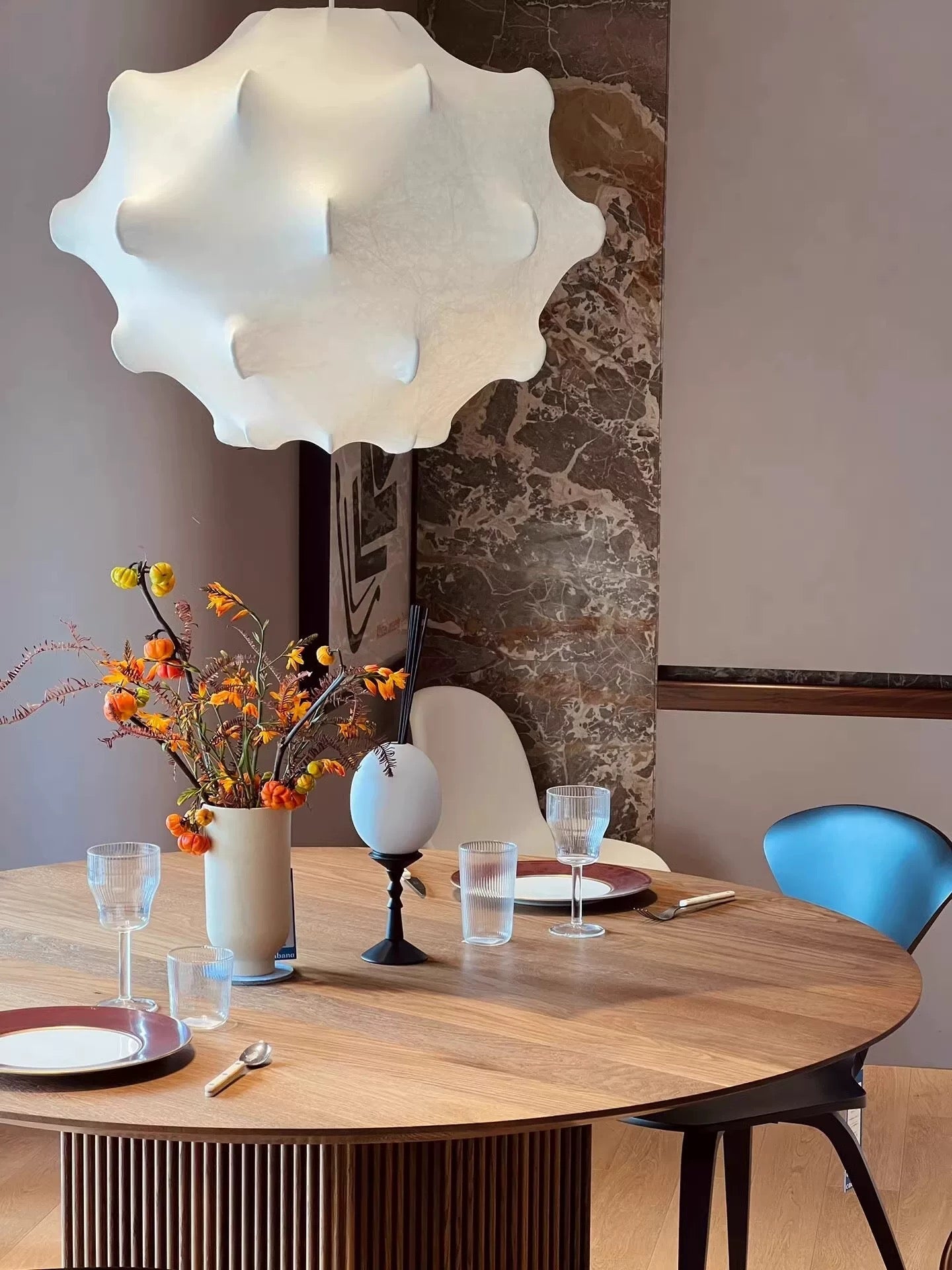 Lumina Contemporary Silk Pendant Lamp - Letslighting