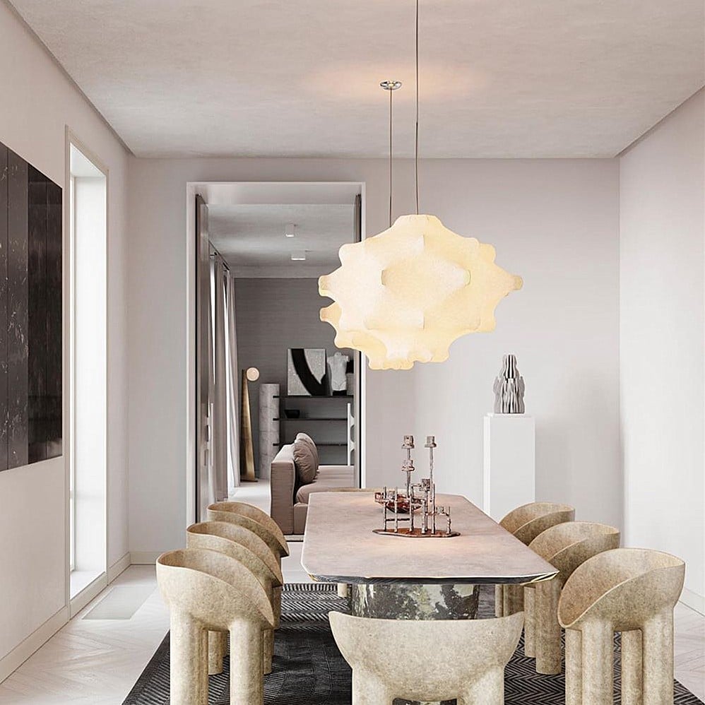 Lumina Contemporary Silk Pendant Lamp - Letslighting