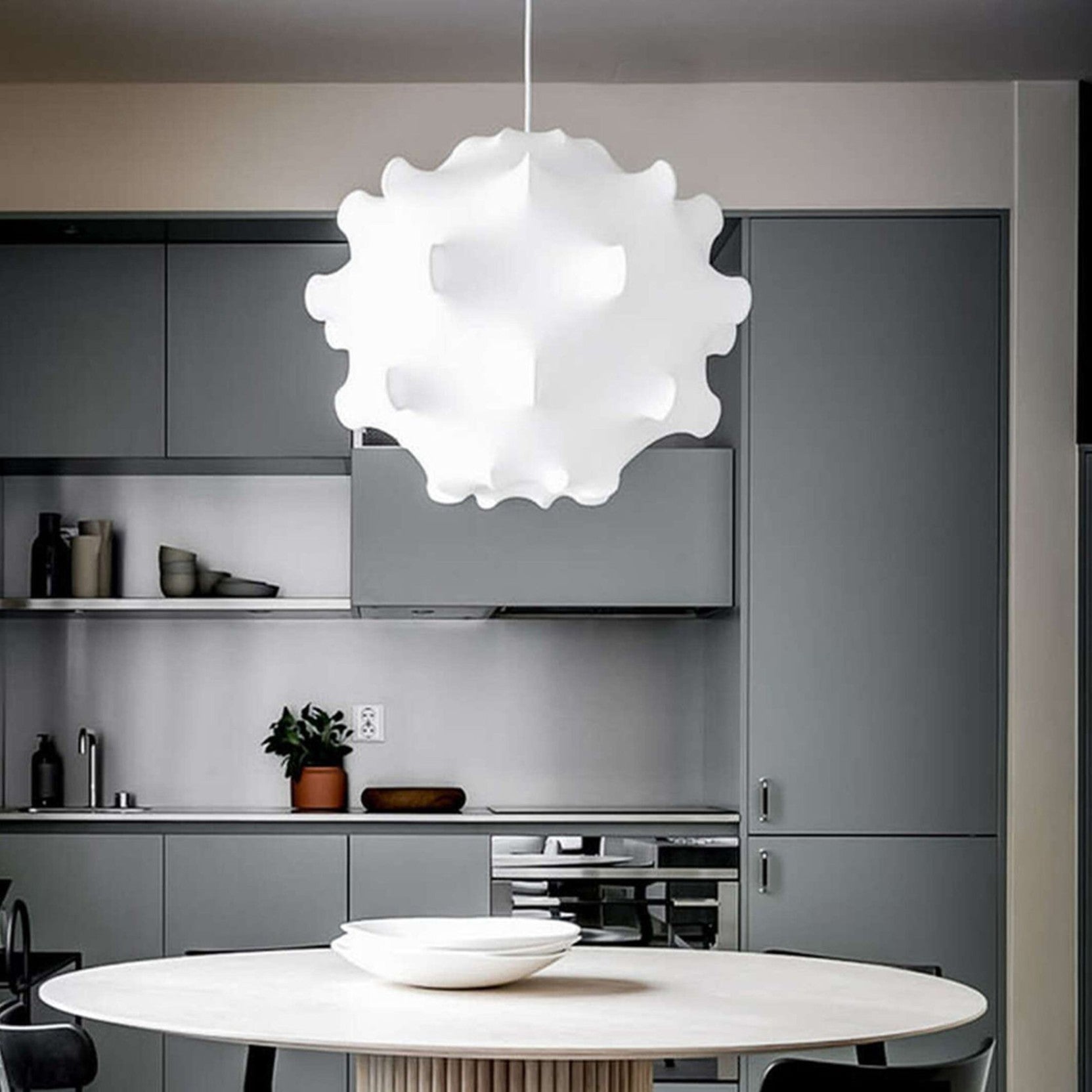 Lumina Contemporary Silk Pendant Lamp - Letslighting