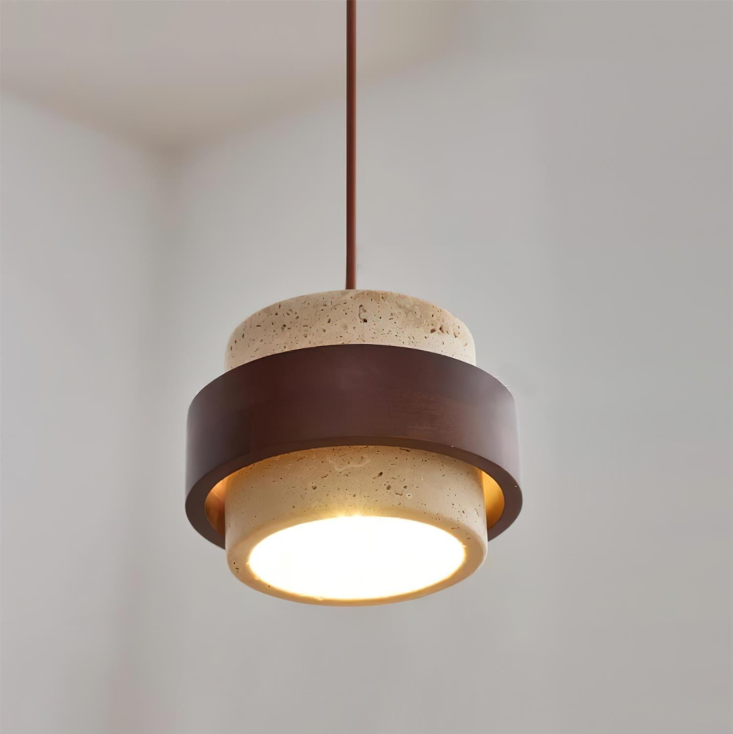 Ritta Pendant Light Travertine - Letslighting