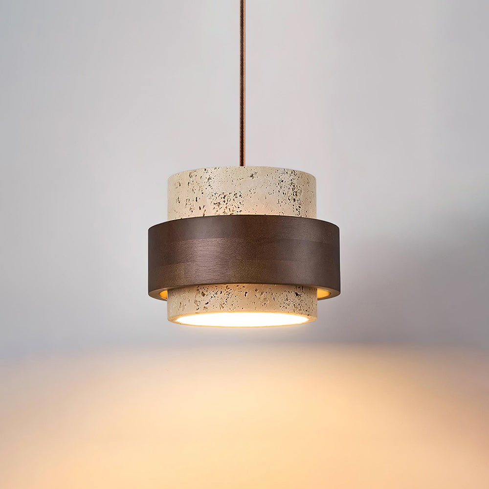 Ritta Pendant Light Travertine - Letslighting