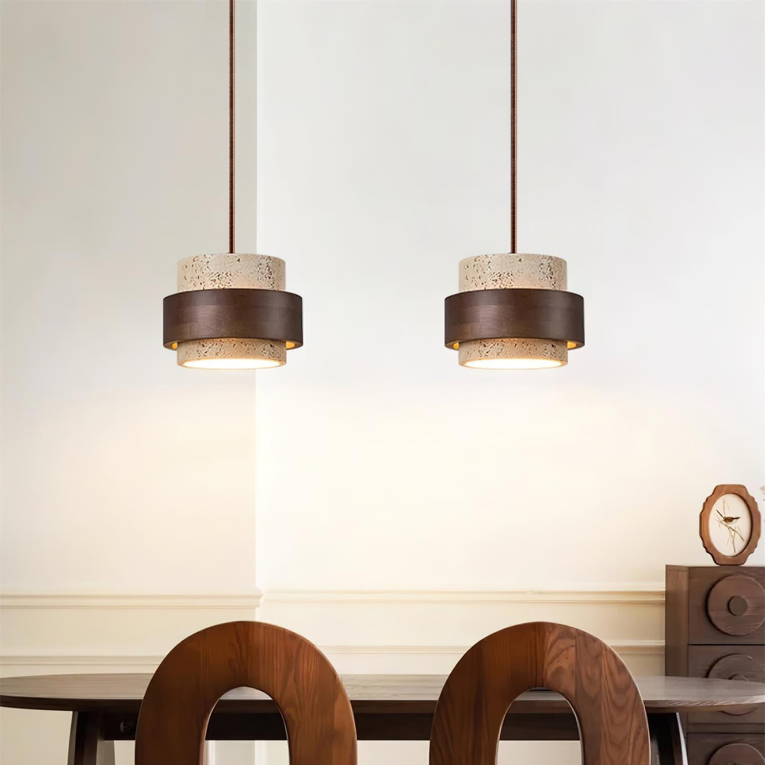 Ritta Pendant Light Travertine - Letslighting
