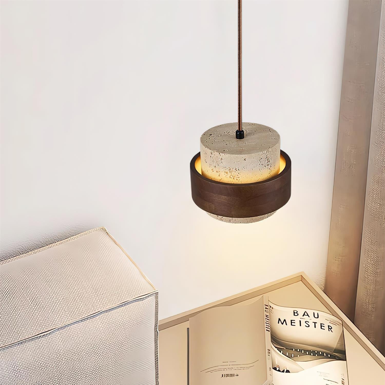 Ritta Pendant Light Travertine - Letslighting