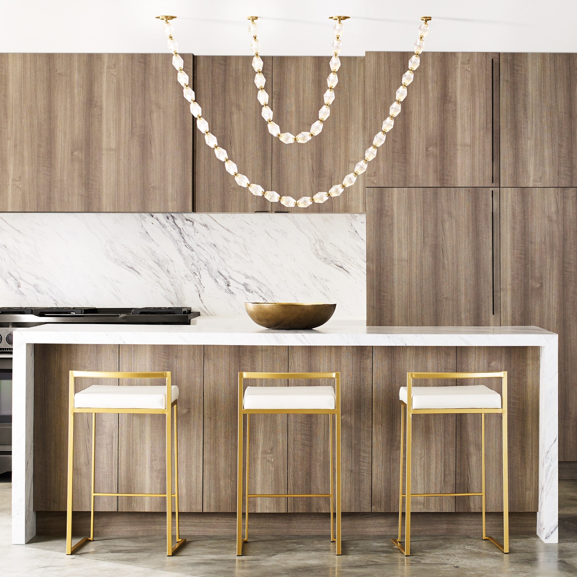 Karma Modern Minimalist Glass Chandelier - Letslighting