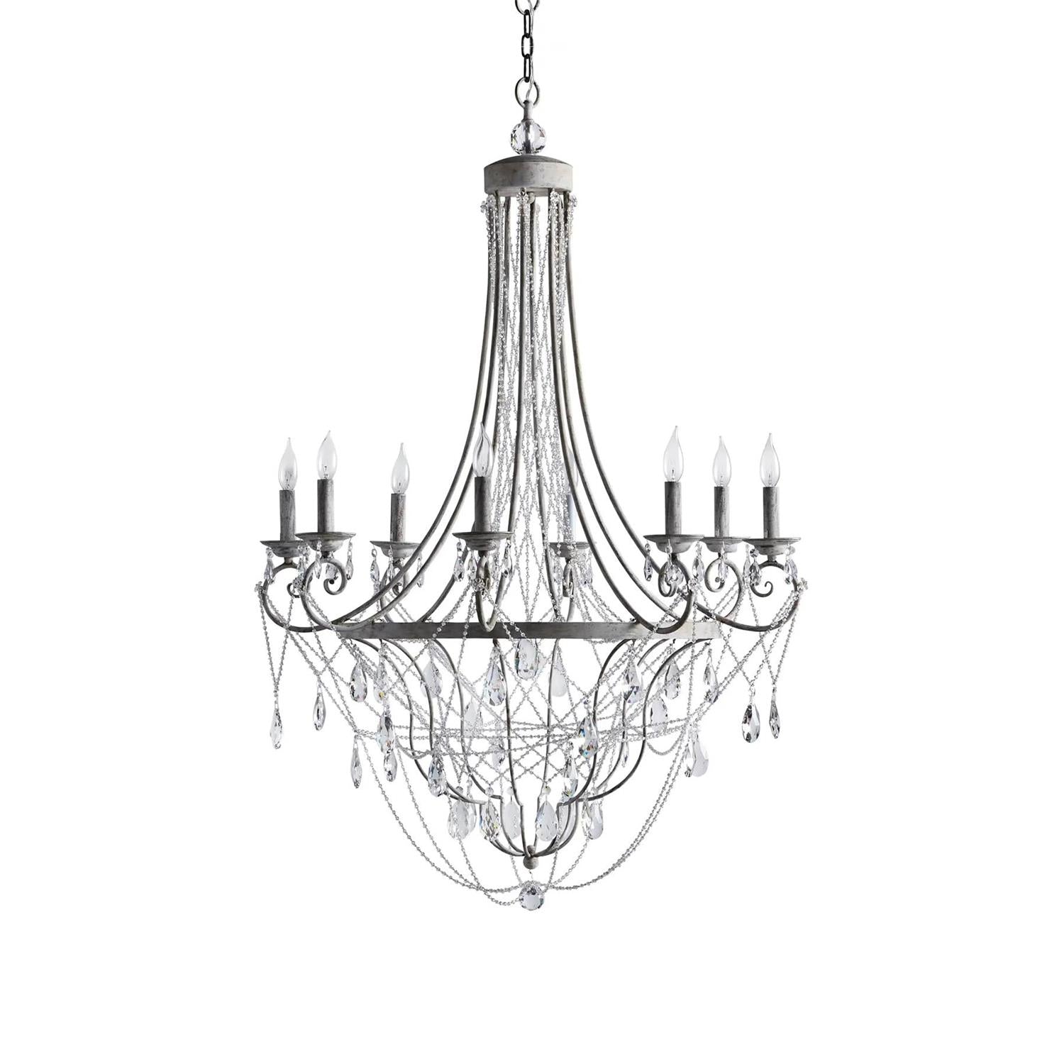 Luster Vintage Industrial Traditional Crystal Chandelier - Letslighting