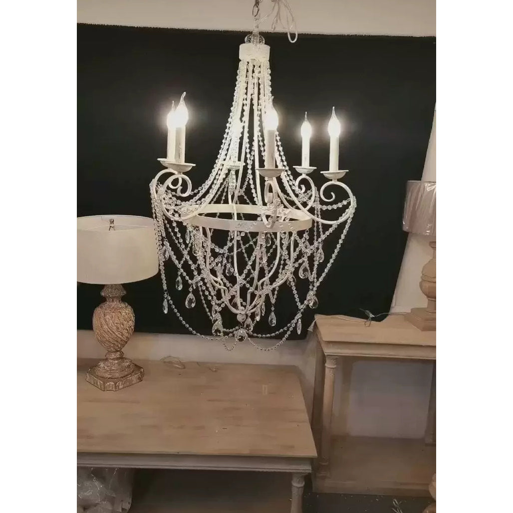 Luster Vintage Industrial Traditional Crystal Chandelier - Letslighting