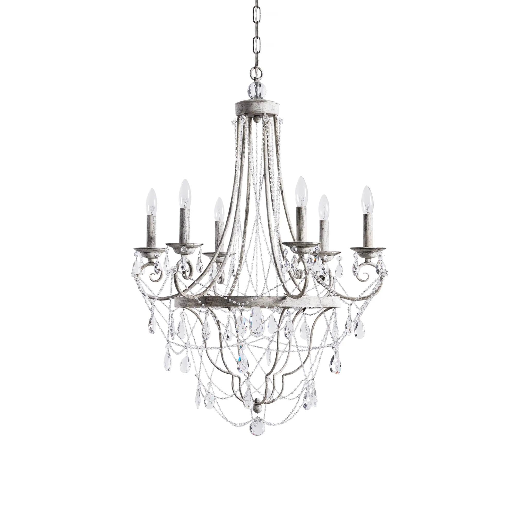Luster Vintage Industrial Traditional Crystal Chandelier - Letslighting
