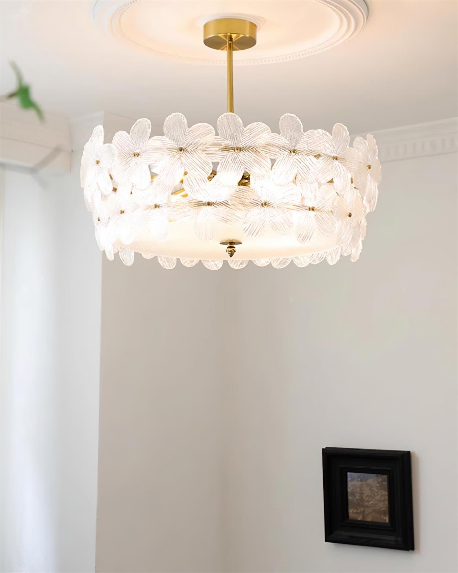 Fionel Glass Semi-Flush Mount Ceiling Light - Letslighting