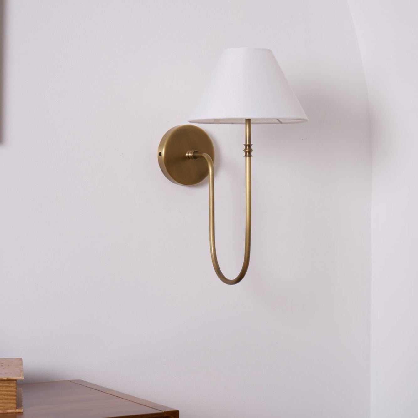 Silvery Vintage Industrial Fabric Wall Light - Letslighting