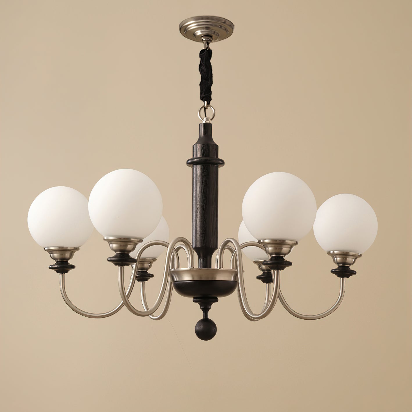 Nyvinia Vintage Brass Glass Chandelier - Letslighting