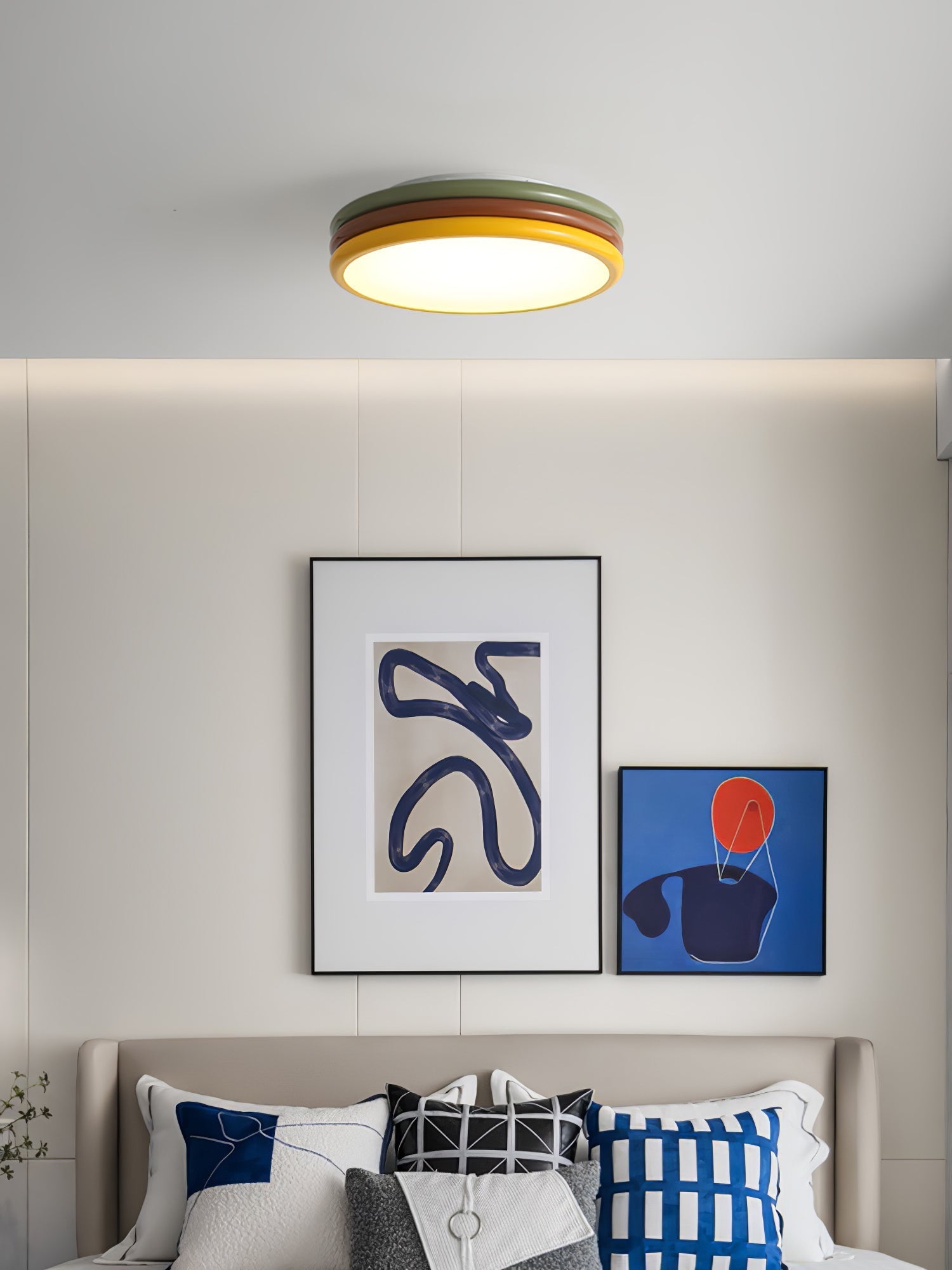 Comareth Unique Art Color Stack Ceiling Lamp - Letslighting