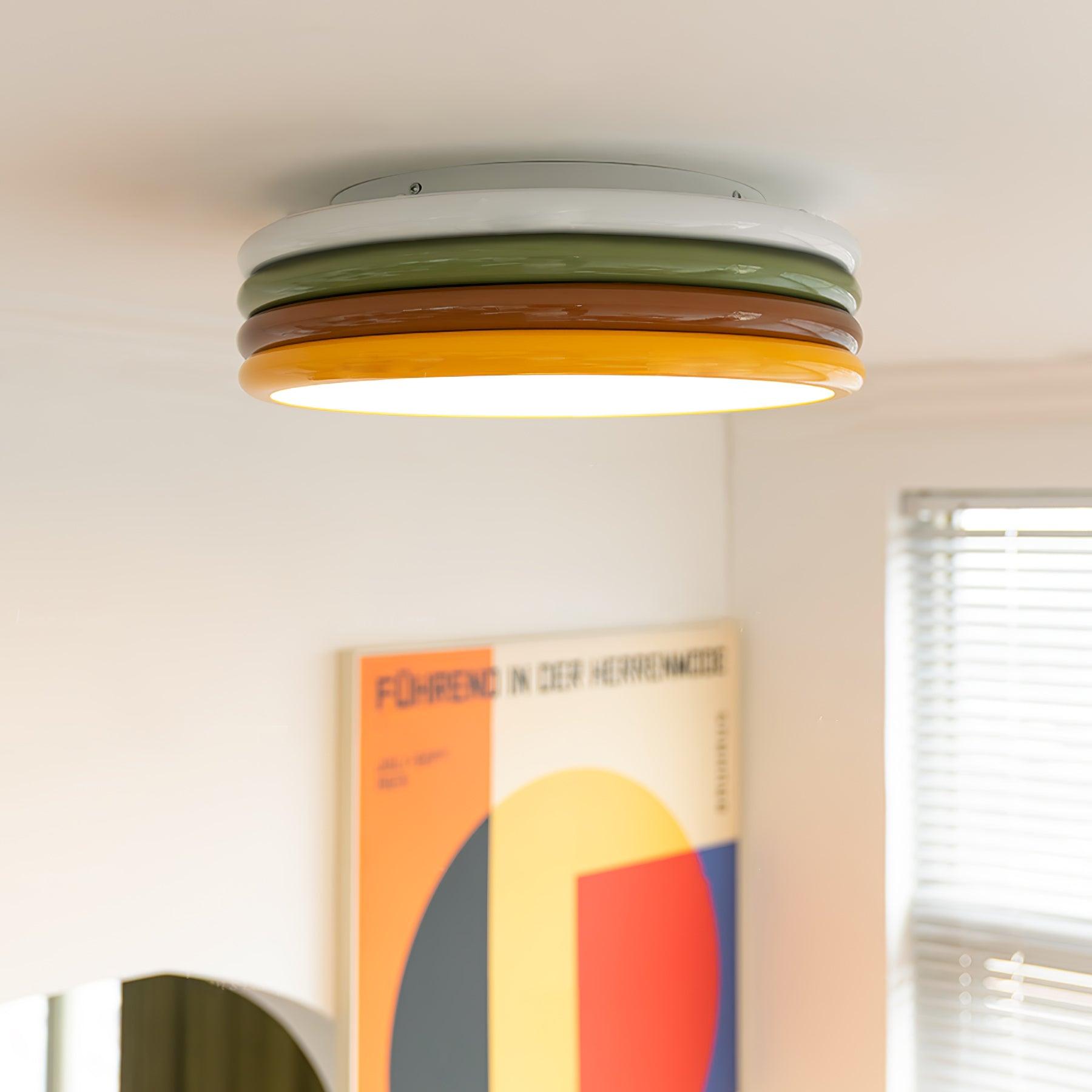Comareth Unique Art Color Stack Ceiling Lamp - Letslighting