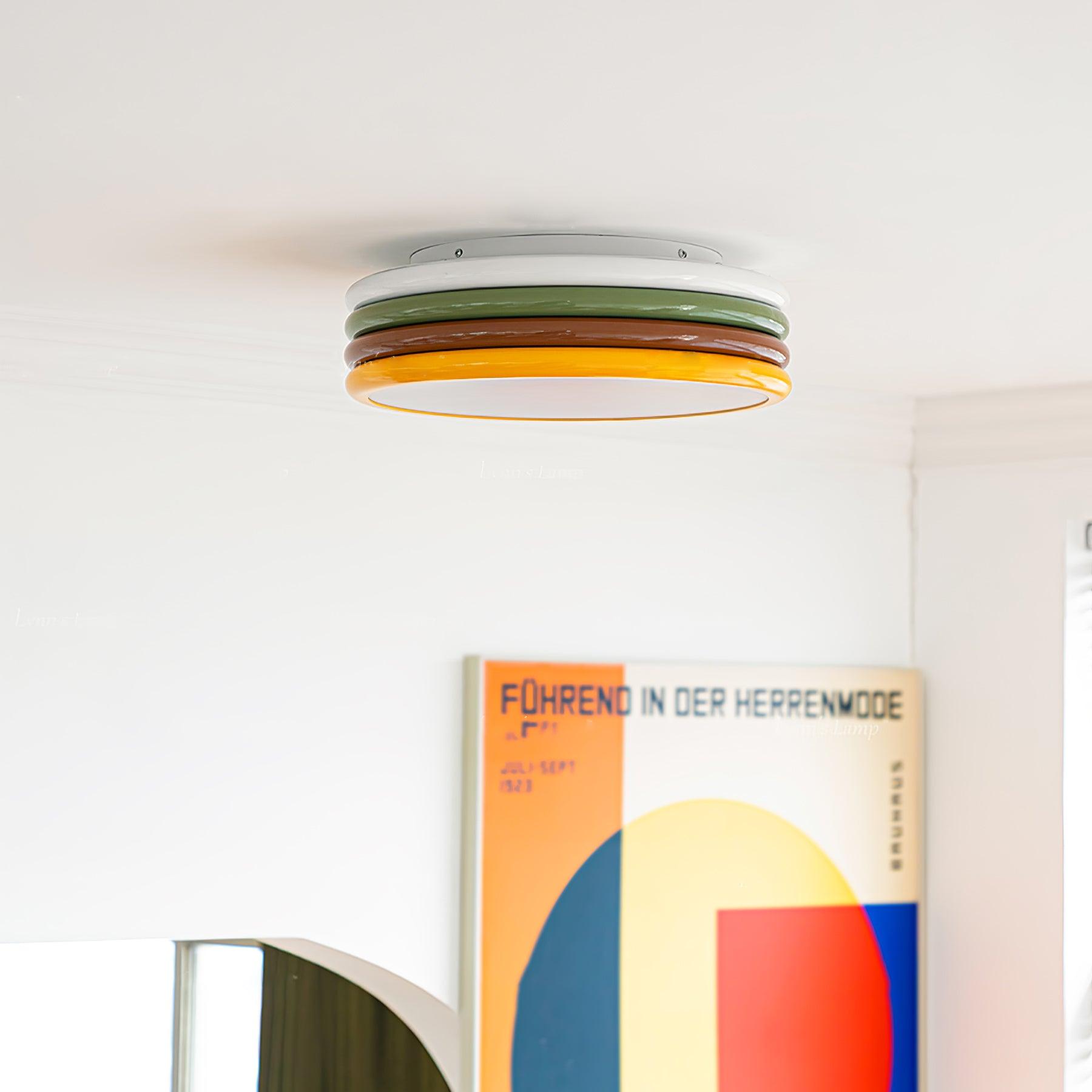 Comareth Unique Art Color Stack Ceiling Lamp - Letslighting
