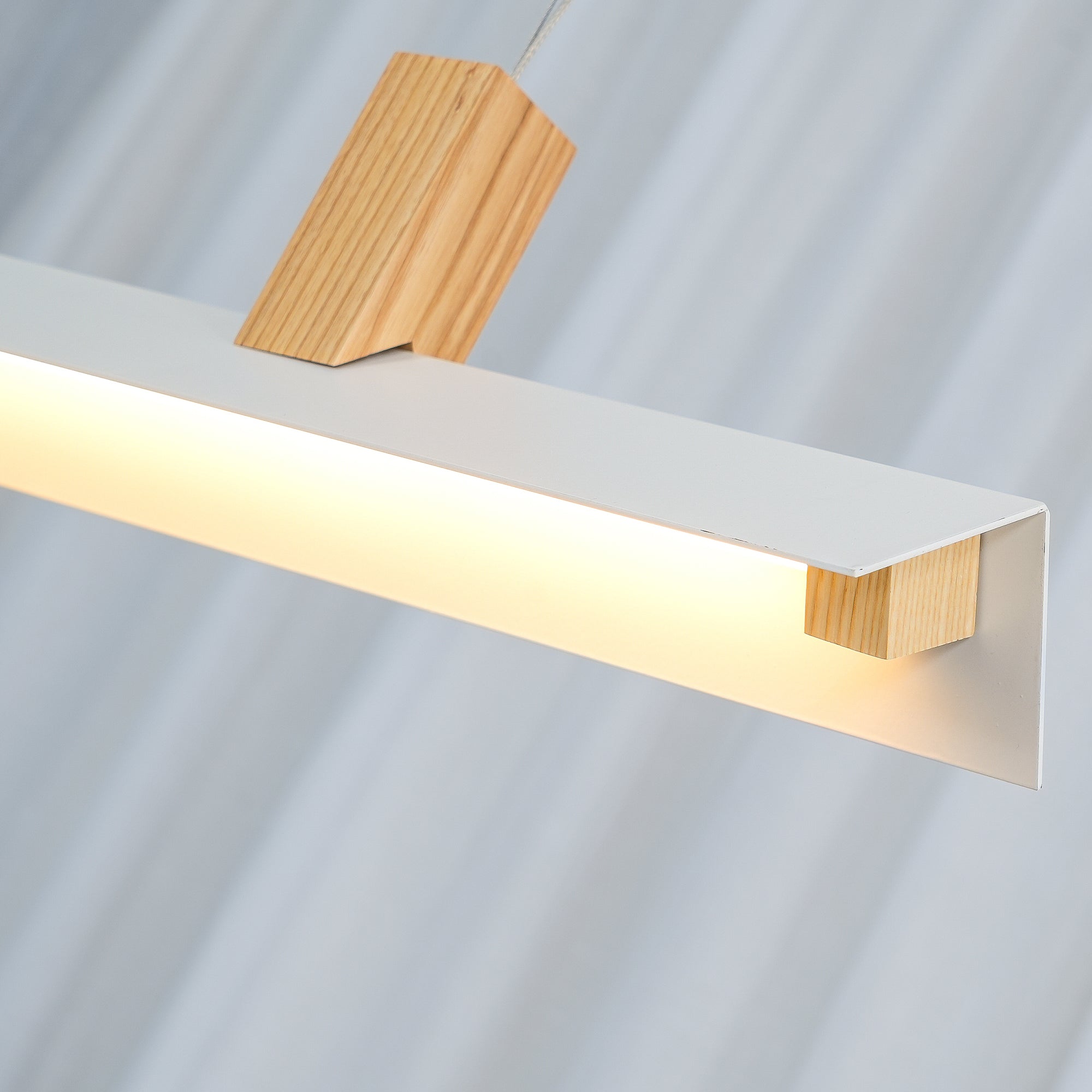Linea Minimalist Wooden Pendant Light - Letslighting