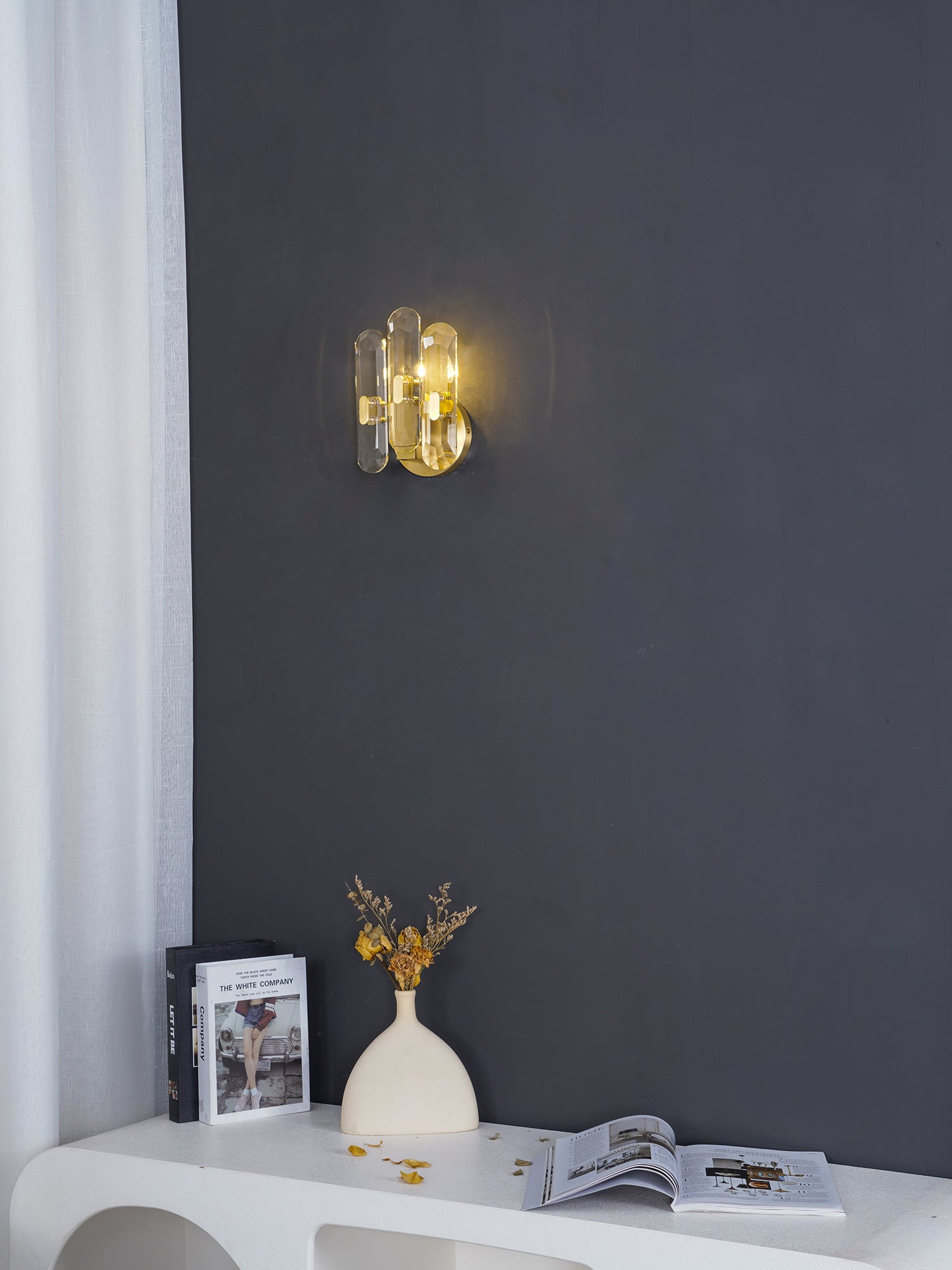 Kristy Postmodern Luxury Crystal Sconce Wall Lamp - Letslighting