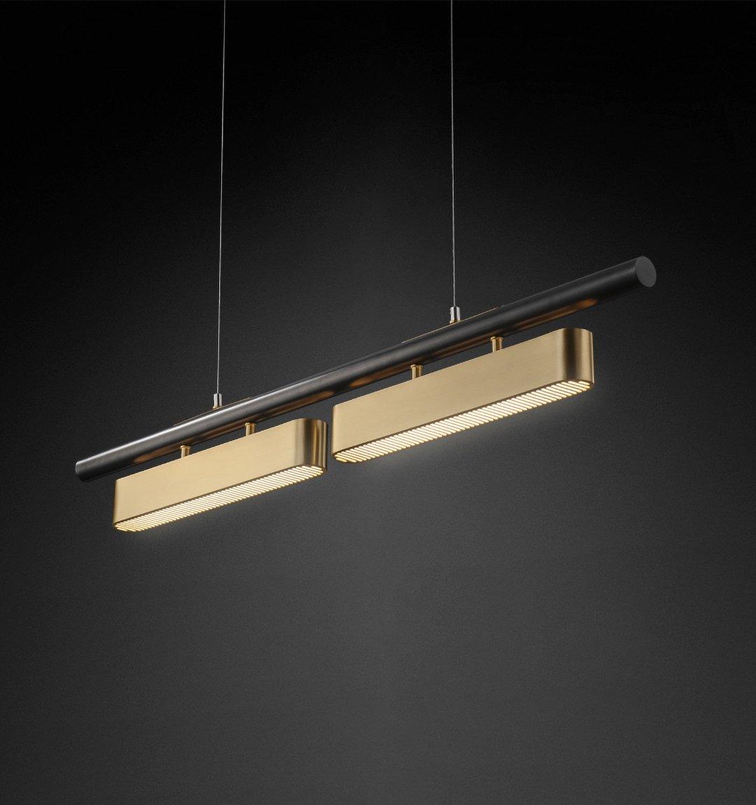 Elarain Brass Minimalist Pendant Light - Letslighting