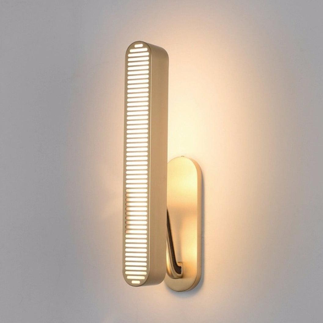 Lustra Wall Lamp Brass Slotted Grill - Letslighting