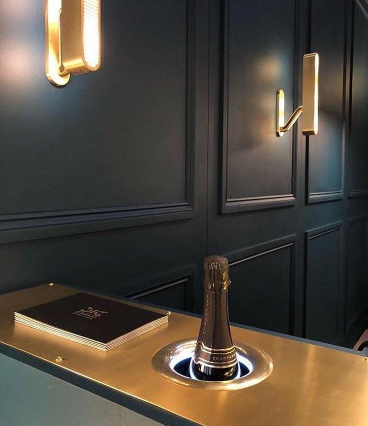 Lustra Wall Lamp Brass Slotted Grill - Letslighting