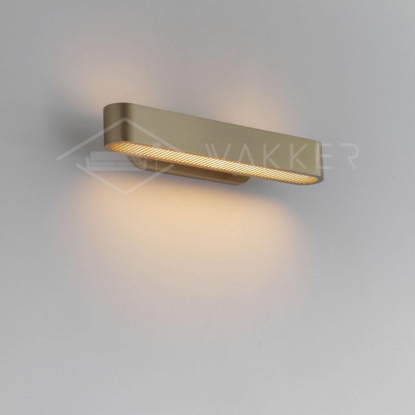 Lustra Wall Lamp Brass Slotted Grill - Letslighting