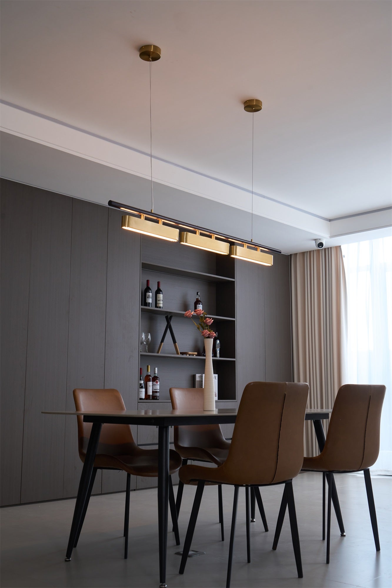 Elarain Brass Minimalist Pendant Light - Letslighting