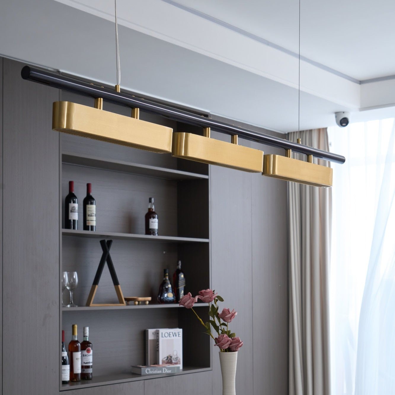 Elarain Brass Minimalist Pendant Light - Letslighting