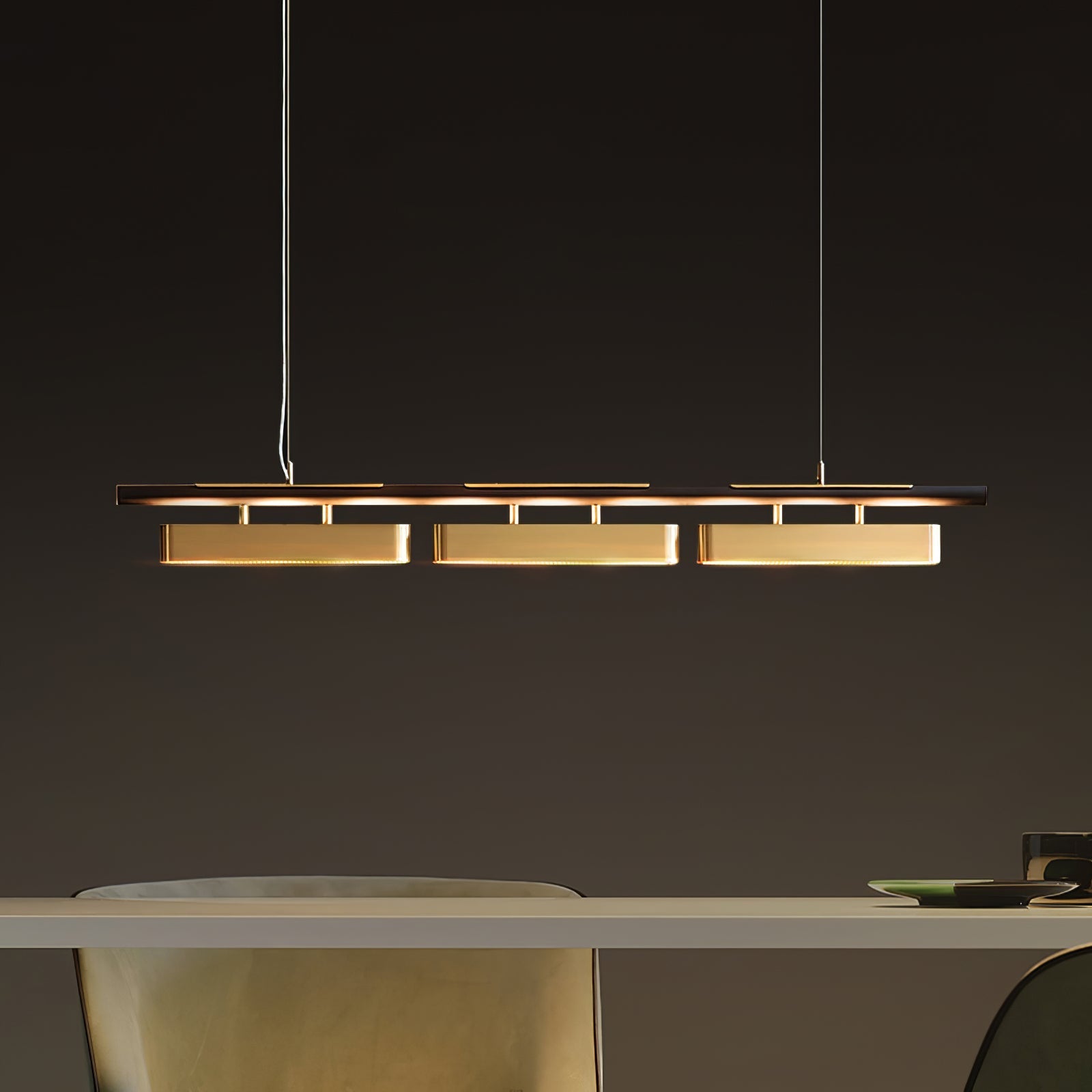 Elarain Brass Minimalist Pendant Light - Letslighting