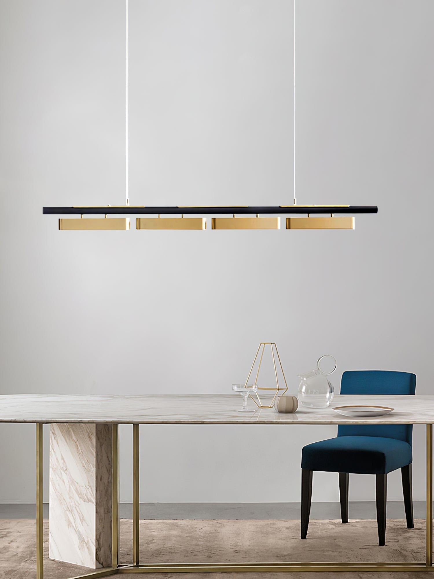 Elarain Brass Minimalist Pendant Light - Letslighting
