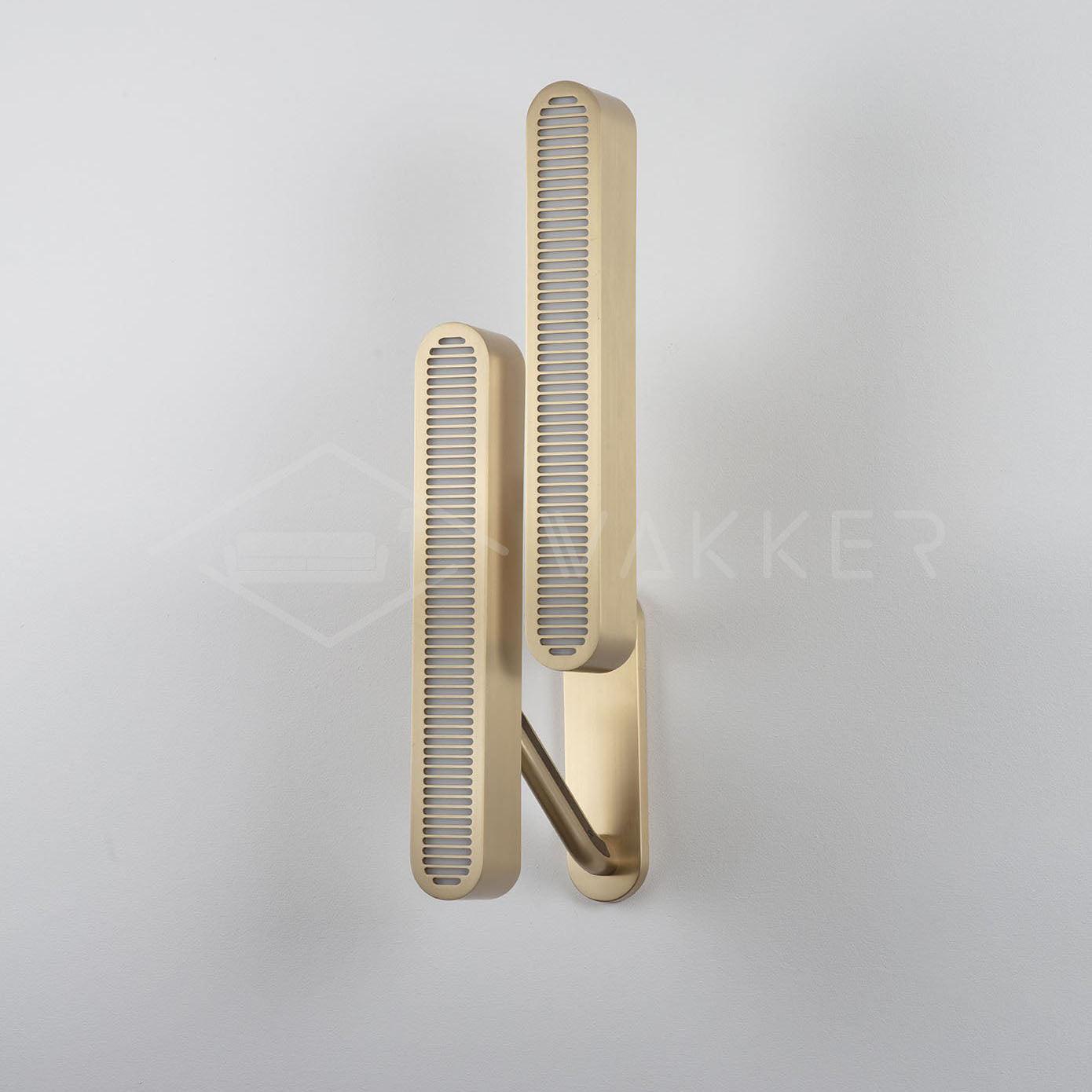 Lustra Wall Lamp Brass Slotted Grill - Letslighting