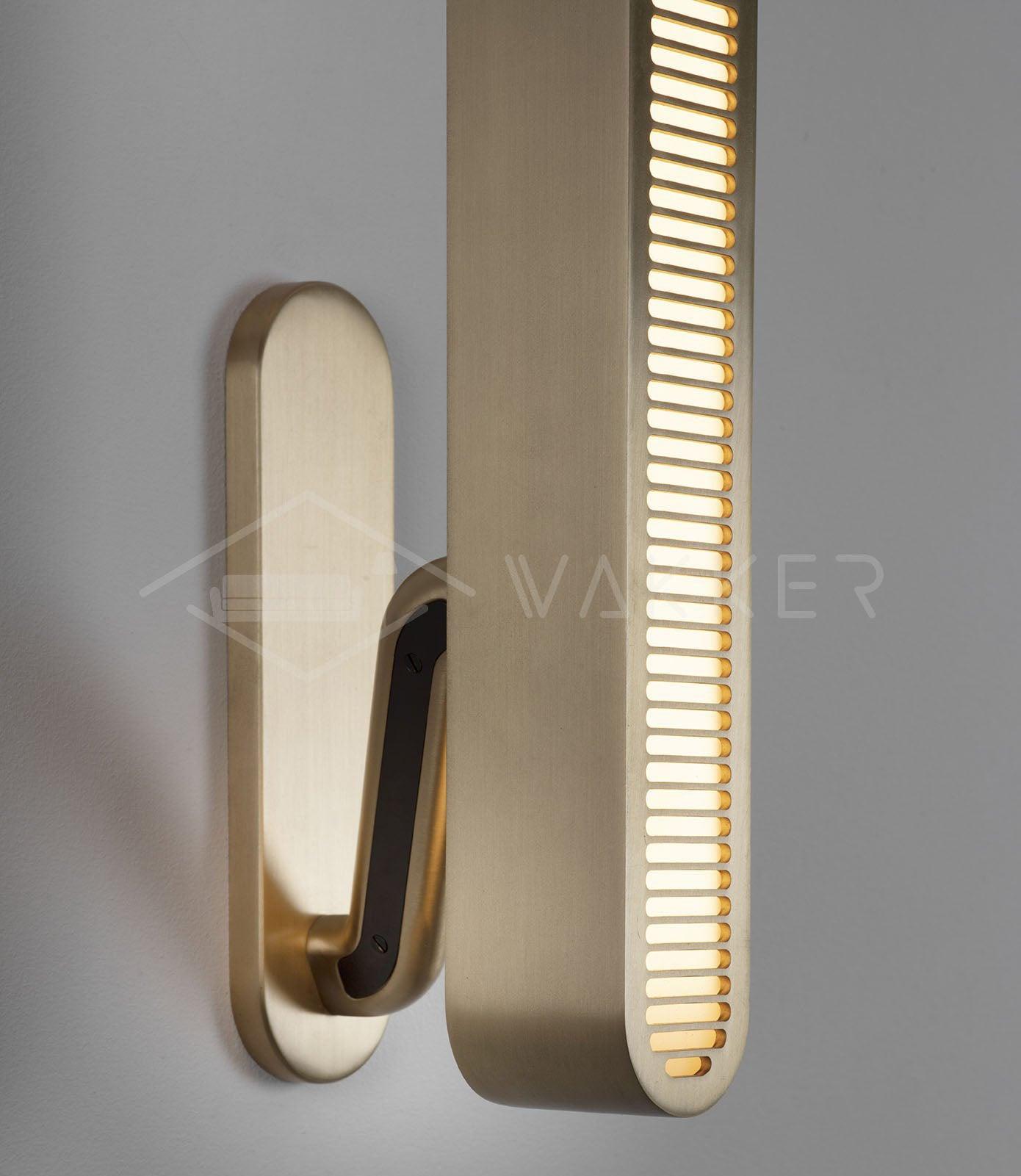 Lustra Wall Lamp Brass Slotted Grill - Letslighting