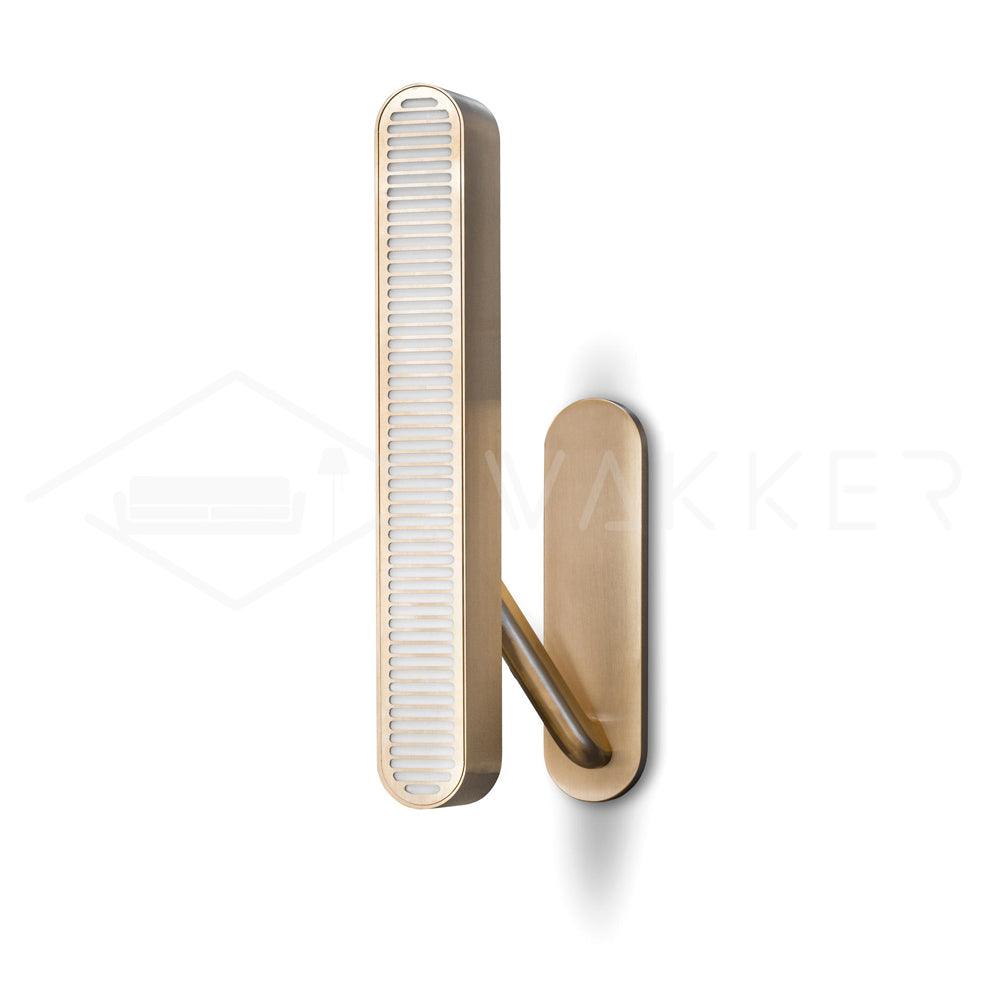 Lustra Wall Lamp Brass Slotted Grill - Letslighting