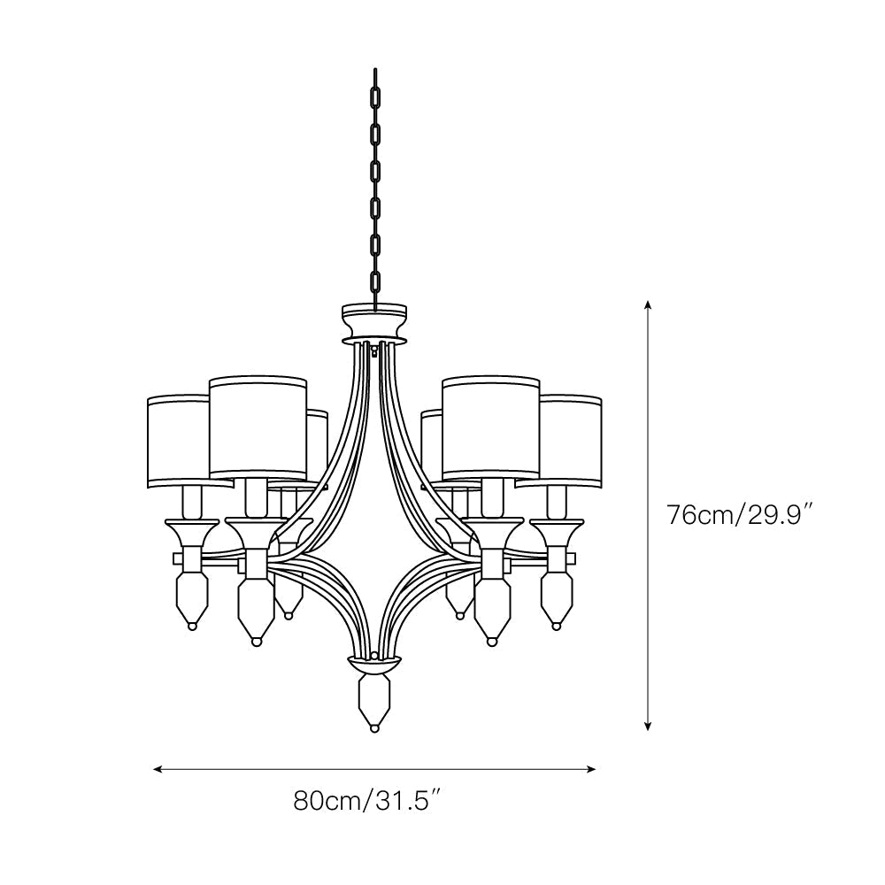 Rift Vintage Luxury Glass Chandelier - Letslighting
