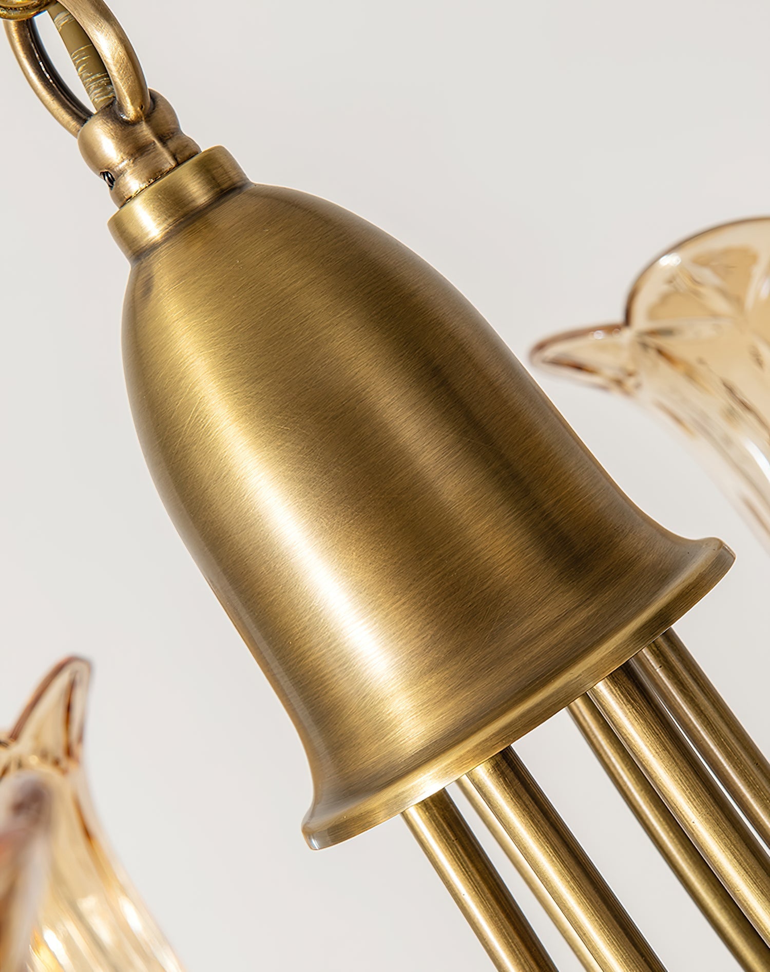 Tempo Vintage Art Deco Brass Chandelier - Letslighting