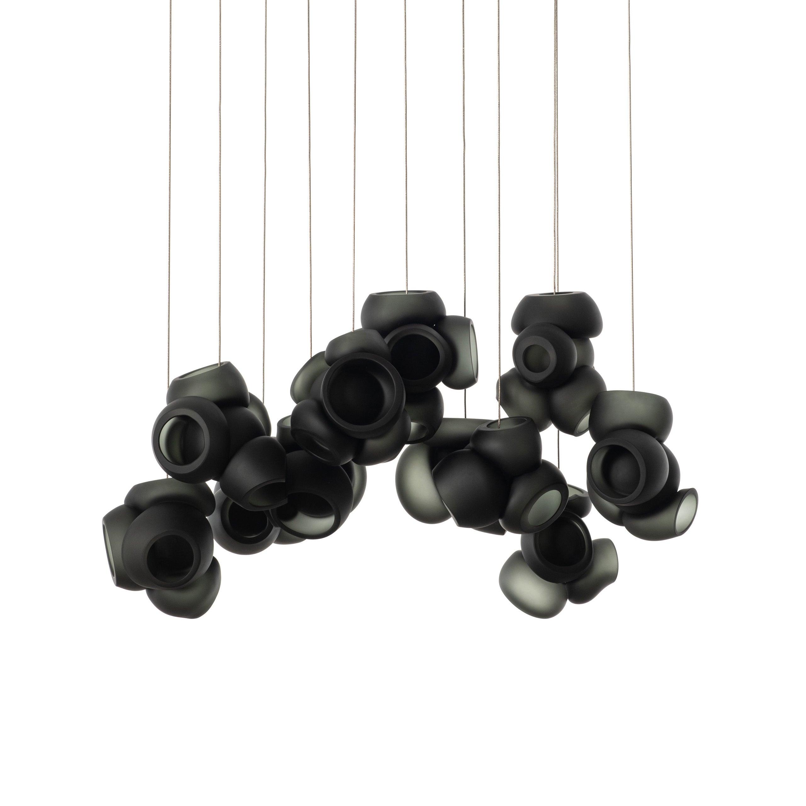 Zamarir Bubbles Cluster Glass Chandelier Staircase - Letslighting