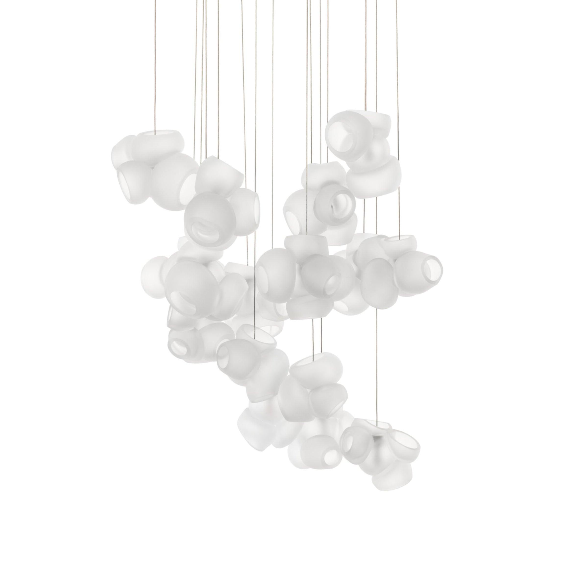 Zamarir Bubbles Cluster Glass Chandelier Staircase - Letslighting