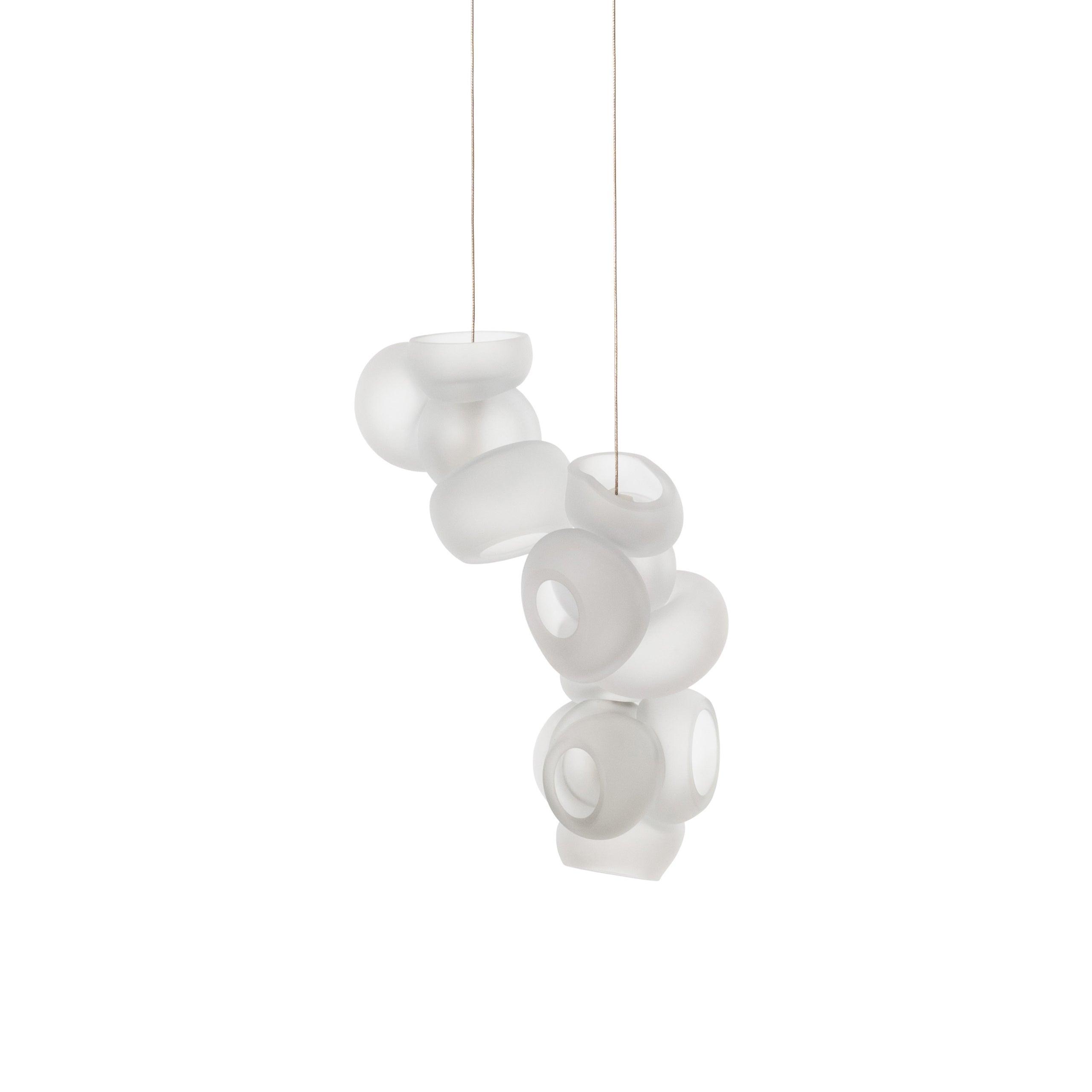 Zamarir Bubbles Cluster Glass Chandelier Staircase - Letslighting