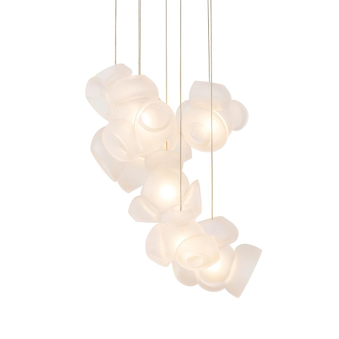 Zamarir Bubbles Cluster Glass Chandelier Staircase - Letslighting
