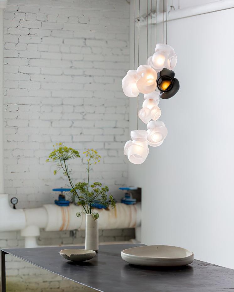 Zamarir Bubbles Cluster Glass Chandelier Staircase - Letslighting