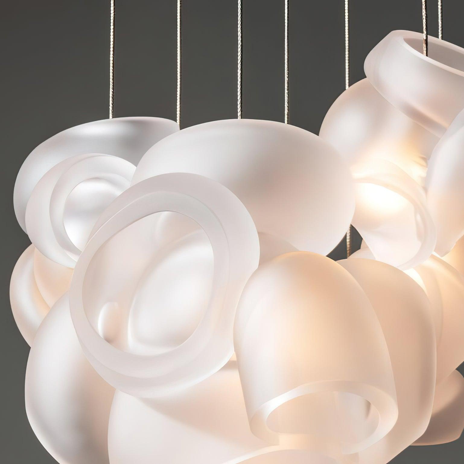 Zamarir Bubbles Cluster Glass Chandelier Staircase - Letslighting