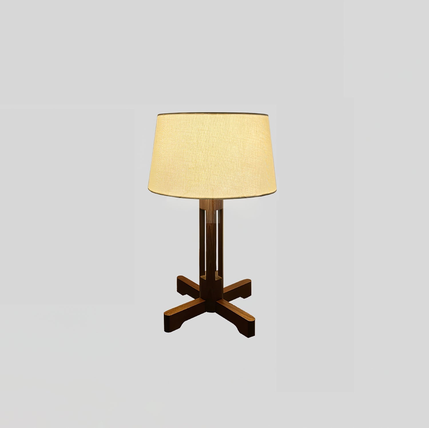 Axel Wood & Fabric Contemporary Table Lamp - Letslighting