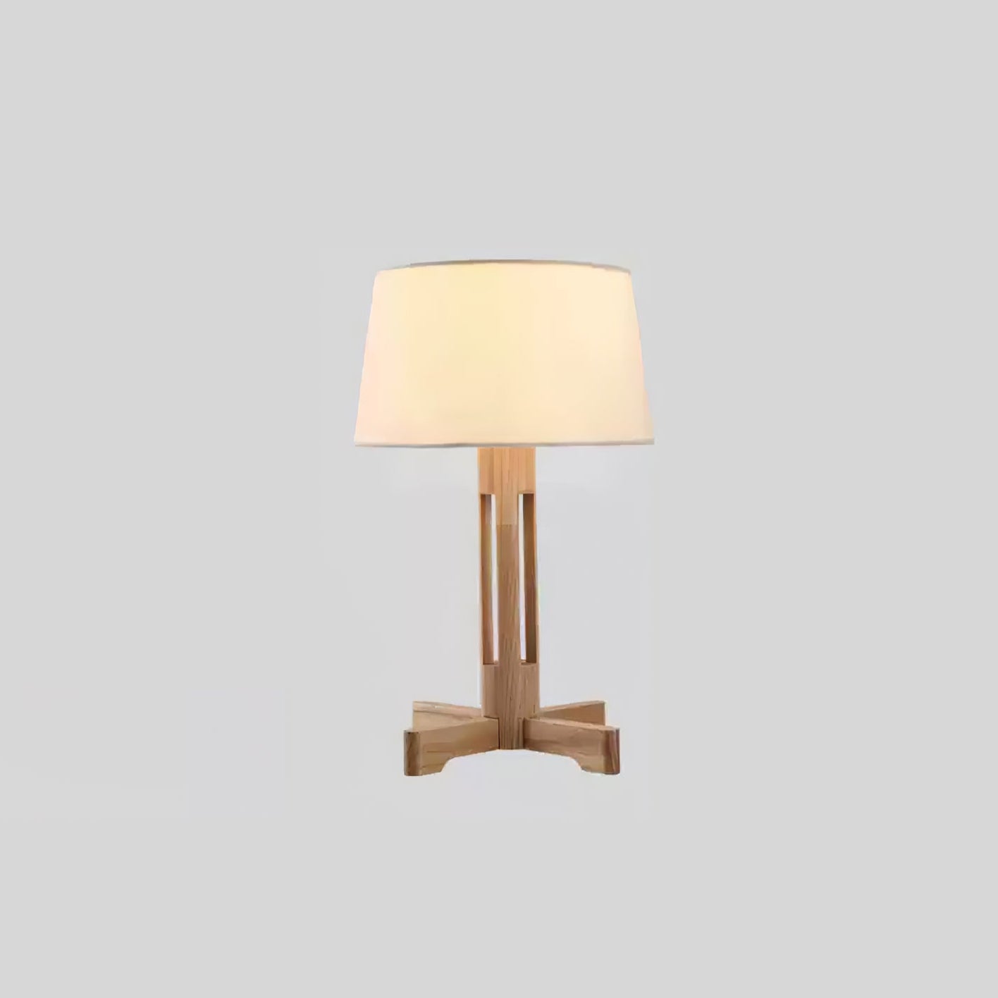 Axel Wood & Fabric Contemporary Table Lamp - Letslighting