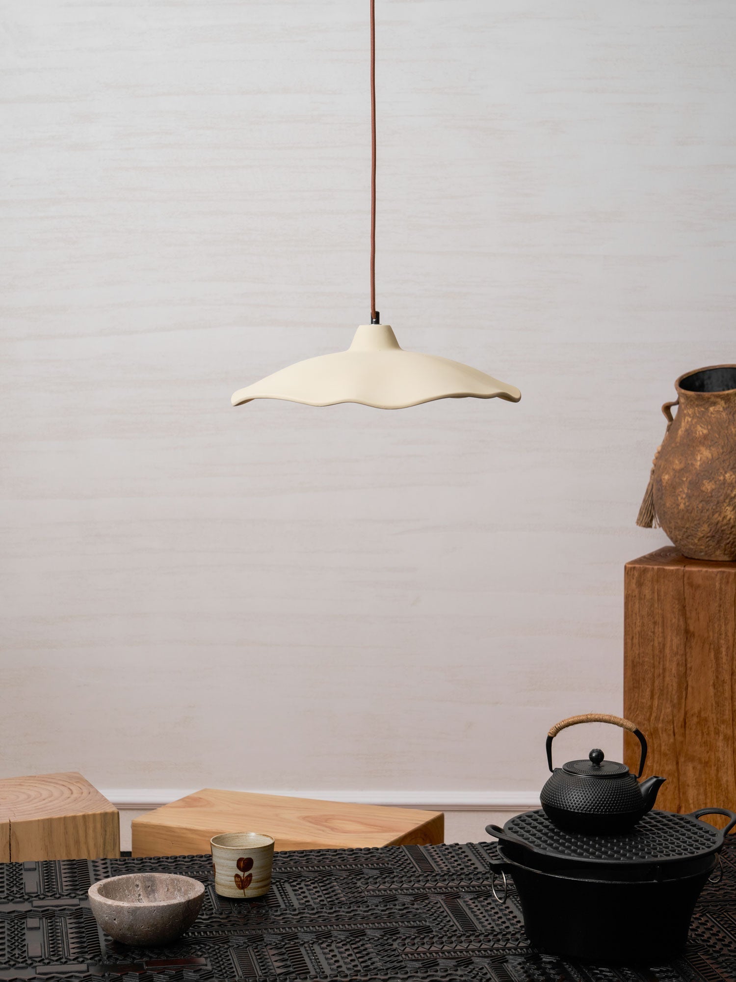Petal Modern Microcement Pendant Light