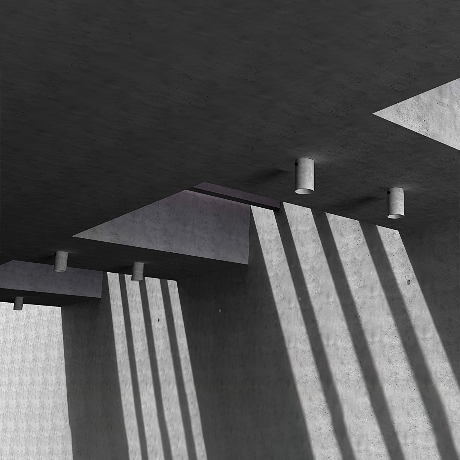 Aura Modern Minimalist Concrete Ceiling Lamp - Letslighting